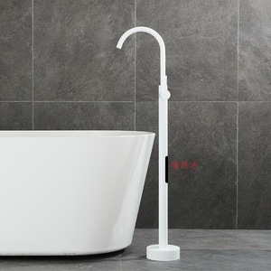 Ouyashi Floor Standing Pedestal <b>Basin</b> Faucet <b>Single</b> Handle Waterfall Bathtub <b>Tap</b> For Bathroom - Product Image 4