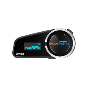 Interfono <span class=keywords><strong>Bluetooth</strong></span> per Moto FODSPORTS FX6S con Riduzione del Rumore CVC, Lunga Autonomia, Abbinamento a 6 Dispositivi, Auricolare FM per Caschi Integrali e Aperti - Product Image 1