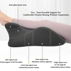 人間工学に基づいたメモリーフォーム枕ウェッジシェイプ寝床に寝床背中腰椎脚サポートトラクション痛みを和らげる - Product Image 3