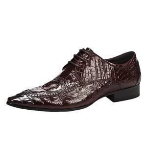 Zapatos de Cuero Genuino Casuales de Negocios para Hombre, con Punta Puntiaguda, Suela de Goma Suave, Sin Cordones, para Verano, Primavera, Otoño, Oficina, Carrera, Zapatos Formales - Product Image 1