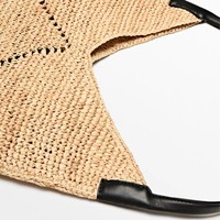 Dreieckige Stroh-Tragetasche Luxuriöse Raffia-Gewebte Strand-Schultertasche für Damen Großhandel Maßgefertigte Sommer-Bucket-Hobo-Handtasche