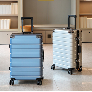 Kinh Doanh khung nhôm hành lý trọng lượng nhẹ xe đẩy vali với bánh xe phổ quát bền PC công suất lớn Túi hành lý du lịch - Product Image 1