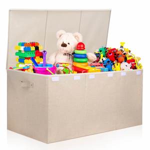 Extra Large Toy Box 167L Sturdy Toy Storage Chest Organizer <b>Bin</b> Baskets with 2 Removable Divider for Boys Girls - Product Image 1