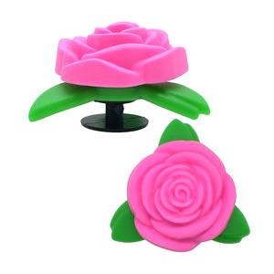Hermosos y Modernos Adornos de Plástico con Diseño de Flores para Zapatos <span class=keywords><strong>Crocs</strong></span>, Accesorios para Calzado de <span class=keywords><strong>Niñas</strong></span> - Product Image 5