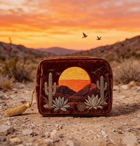 Pochette de voyage en velours à motifs peints à la main pour Mahjong, Dominos, Rummy, jeux de cartes et de société, cadeau pour club et fête - Product Image 2