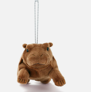 Portachiavi in Peluche Morbido a Forma di <span class=keywords><strong>Ippopotamo</strong></span> Marrone Personalizzato per Ingrosso - Product Image 3