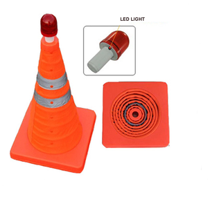 Cône de signalisation routière pliable et extensible en PP ABS - Product Image 5