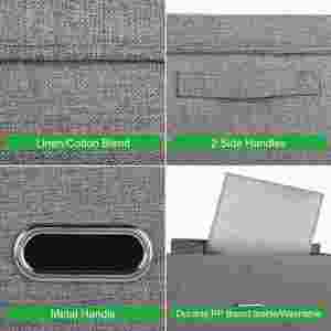 Custom Foldable Closet Organizer Container Fabric Storage <b>Bins</b> Collapsible Storage Boxes - Product Image 3