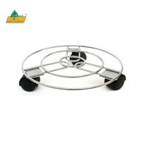 Chariot galvanisé à pot/Caddy pour le jardin et la maison pour le déplacement de pots de plantes Design Dolley pour une mobilité facile