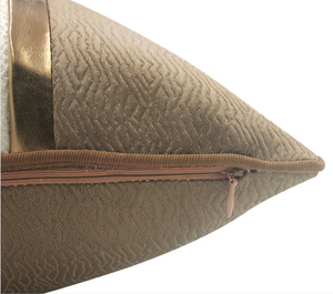Solid Decorative <strong>Pillow</strong> Covers <strong>Euro</strong> <strong>Pillow</strong> Sham 18*18 Soft Embossed Texture Leather Spliced Decorative Couch Throw <strong>Pillow</strong> Cover - Product Image 3