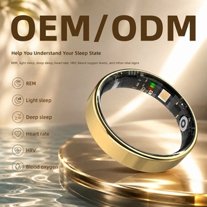 แหวนสมาร์ทติดตามสุขภาพแบบชาร์จ USB สำหรับขายส่ง OEM/ODM พร้อมแอปตรวจสอบอัตราการเต้นของหัวใจและการนอนหลับ - Product Image 2