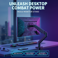 Support de Moniteur Rotatif pour Écran Unique, Rehausseur de Hauteur, Sans Perçage, Support de Bureau pour Écran, Vente Directe Usine