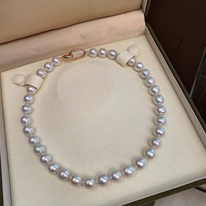 Women's Simple White <b>Edison</b> Freshwater Pearl Pendant Necklace S925 Silver Chain DIY Layered Luxury Natural <b>Light</b> Style - Product Image 3