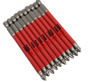 TOOLJOY Jeu de tournevis anti-perçage Ph2 25mm 50mm 70mm 90mm - Product Image 1