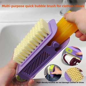 Brosse de nettoyage portable Jukaiwtec pour extérieur, brosse en PP avec manche en plastique antidérapant, séchage et rangement, multifonctionnelle pour le <span class=keywords><strong>savon</strong></span>/le lavage du linge - Product Image 2