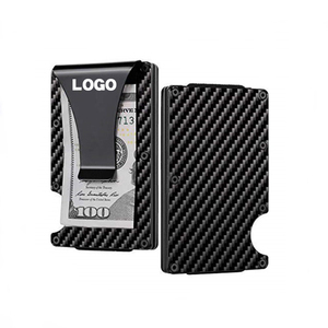<span class=keywords><strong>Portafoglio</strong></span> Minimalista in Fibra di Carbonio <span class=keywords><strong>e</strong></span> Alluminio con Clip Fermasoldi <span class=keywords><strong>e</strong></span> Protezione RFID, Personalizzabile con LOGO - Campione Gratuito - Product Image 3