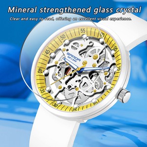 Reloj de Pareja Sanda 3215 con Diseño Creativo Calado, Reloj de Pulsera Moderno, Casual y Popular con Correa de Silicona Extraíble, Resistente al Agua - Product Image 5