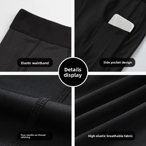 <span class=keywords><strong>Pantalon</strong></span> de sport <span class=keywords><strong>moulant</strong></span> taille mi-haute pour <span class=keywords><strong>homme</strong></span>, idéal pour le fitness, la course et l'entraînement, respirant, séchage rapide, extensible, avec poches latérales - Product Image 1