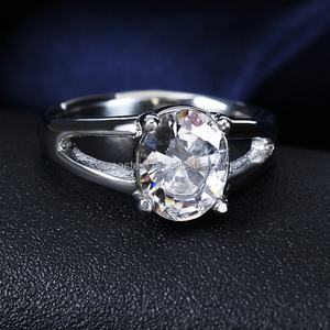 Bagues en acier inoxydable 316L pour femmes avec diamants de Dubaï, prix des bagues en diamants américains - Product Image 5