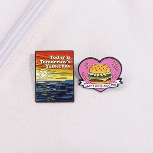 Fábrica de China, venta al por mayor, pines occidentales, insignia de Metal de dibujos animados personalizados, alfileres de sombrero occidental, sello de esmalte suave, pintura famosa, pines de Van Gogh - Product Image 2