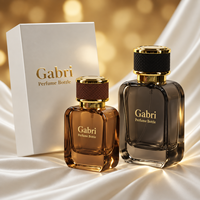 Flacon de parfum en gros 50 ml vide de luxe, flacon de parfum en verre 30 ml personnalisé OEM, flacon de parfum avec emballage en boîte pour marque privée