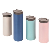 Gobelet isotherme en acier inoxydable à double paroi, tasse de voyage anti-fuite à large ouverture, portable et réutilisable, avec logo personnalisé OEM
