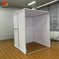Photomaton avec cadre en alliage d'aluminium recouvert de tissu pour mariage, fête, événement, divertissement, photographie, boîte photo, boîte à magazines