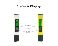 Testeur de qualité de l'eau TDS et pH avec écran LCD, batterie au lithium, 0-9990ppm, pour eau potable, 55g