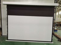 Telon 100 pouces 16:9 4K Ultra HD doux PVC tissu électrique caché plafond onglet Tension projecteur écran pour Home cinéma