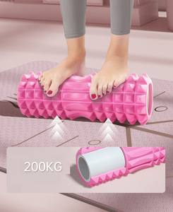 Cilindro <span class=keywords><strong>de</strong></span> Yoga <span class=keywords><strong>de</strong></span> PVC <span class=keywords><strong>de</strong></span> alta densidad ligero Rodillo <span class=keywords><strong>de</strong></span> espuma EVA hueco portátil <span class=keywords><strong>con</strong></span> puntos <span class=keywords><strong>de</strong></span> masaje 3D para ejercicio - Product Image 6