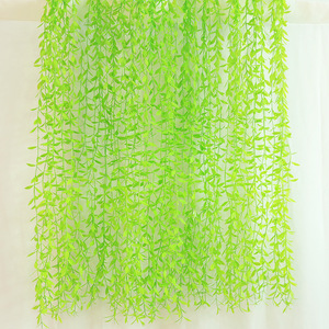 Guirlandes artificielles de saule pleureur Gardenia en plastique, verdure suspendue pour décoration de mariage, maison, accessoires de photographie extérieure - Product Image 3