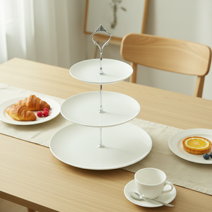 Elegante Alzata <span class=keywords><strong>per</strong></span> <span class=keywords><strong>Torte</strong></span> <span class=keywords><strong>in</strong></span> <span class=keywords><strong>Ceramica</strong></span> <span class=keywords><strong>per</strong></span> Esposizione Dessert a Matrimoni e Feste - Product Image 1