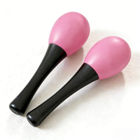 Wholesale Mini Plastic Maracas Percussion Instrument Accessory for Early Education, Musical Shaker Rattle for Party