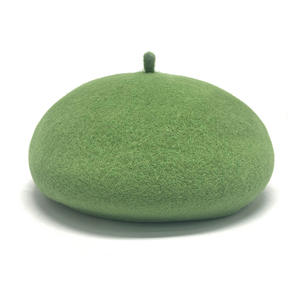 RongGuang بيع بالجملة الشتاء الدافئ الأزياء الكلاسيكية بلون واحد عالية الجودة الصوف للجنسين قبعة قبعة الرسام للنساء والرجال - Product Image 4