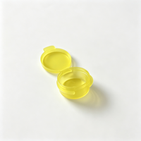 Pot en céramique 5g avec couvercle à charnière, petit pot pour cosmétiques, conteneur à pilules en plastique PP avec couvercle rabattable