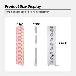 IDEARED Terapia Musical con Luz Infrarroja de 480/590/630/660/670/810/830/850/1060nm, Panel de Luz LED para Terapia de Luz Roja para Yoga - Product Image 4