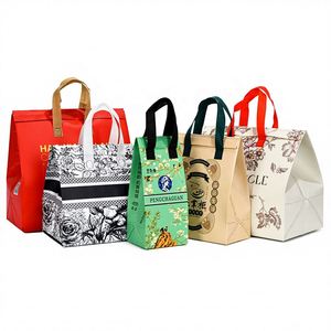 Insulated Non-woven Cooler Bag with Aluminum Foil Lining for Takeaway Use - Product Image 5
