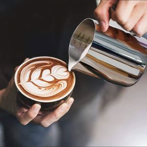 Stainless Steel <strong>Pitcher</strong> Latte Art Espresso Machine Accessories Steaming <strong>Pitcher</strong> Milk Frothing <strong>Pitcher</strong> Latte Cup - Product Image 2