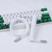 Kabel keyboard gulung USB YC8 kabel ekstensi keyboard aviator konektor kabel otg kabel tipe-c untuk keyboard dan mouse