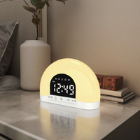 Réveil électrique LED personnalisé avec lampe de chevet, lumière de réveil effet lever de soleil, port USB, pour bureau/salon, design européen antique