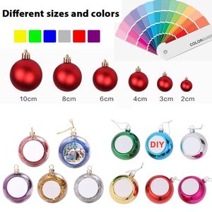 Pingente de Bola de Natal Transparente de PET Ecológico de 80mm com Fitas para Decoração de Casa, Casamento e Enfeites de Árvore - Product Image 2