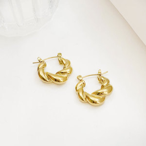 High Quality Waterproof Women <b>Gold</b> Plated Stainless Steel <b>Jewelry</b> <b>Set</b> for Women Stainless Steel Hollow Design Earrings - Product Image 1