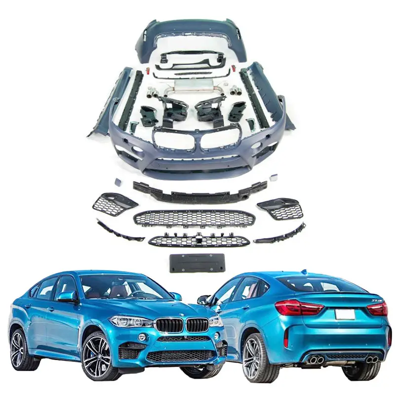 2013-2018Y BM X6 F16 обновление до X6M полный комплект кузова автомобиля автозапчасти бамперы аксессуары системы для BMW F16