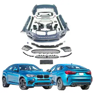 2013-2018Y BM X6 F16 mise à niveau vers X6M kit de carrosserie complet de voiture pièces de carrosserie auto pare-chocs accessoires systèmes pour BMW F16