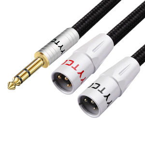 สายสัญญาณเสียง HiFi C1 <span class=keywords><strong>6.5</strong></span> มม. <span class=keywords><strong>TRS</strong></span> ต่อ 2XLR ตัวผู้-ตัวเมีย ป้องกันสัญญาณรบกวนสามชั้น สำหรับกีตาร์ เครื่องดนตรี และไมโครโฟน 35 <span class=keywords><strong>6.5</strong></span> มม. XLR - Product Image 4