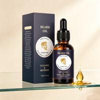 Aceite para Barba de Barbería, Marca Privada, Aceite Orgánico de Jojoba para el Crecimiento, Venta al Por Mayor OEM, 30ml 50ml 100ml