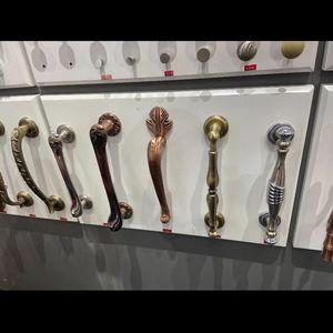 流行锌合金中式欧式复古无孔黑色自攻螺丝门把手室内把手 - Product Image 2
