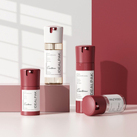 Flacon pulvérisateur en plastique PET personnalisé 60ml 100ml 120ml, flacon pompe cylindrique à fine brume pour parfum, toner, emballage cosmétique