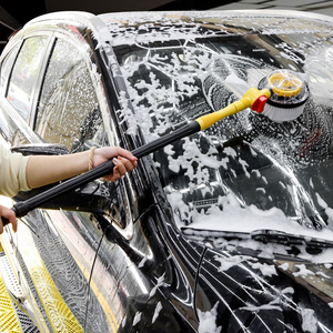 <span class=keywords><strong>Brosse</strong></span> de lavage de voiture rotative automatique à 360 degrés avec flux d'eau intégré et poils doux pour le detailing automobile - Product Image 2
