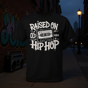 Camiseta “Raised On Old School Hip Hop Cassette” - Product Image 3